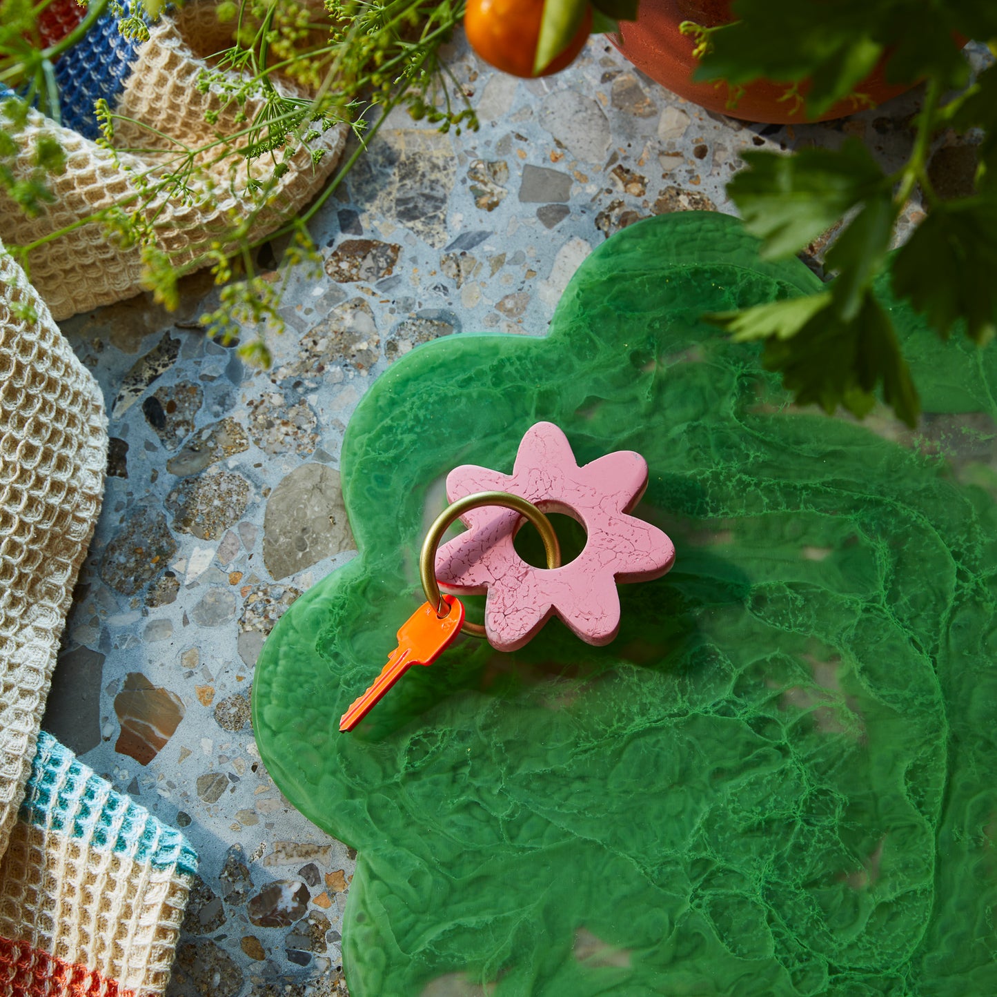 Whitney Keyring - Peony