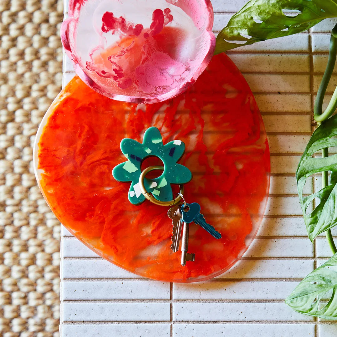 Whitney Keyring - Pine Terrazzo