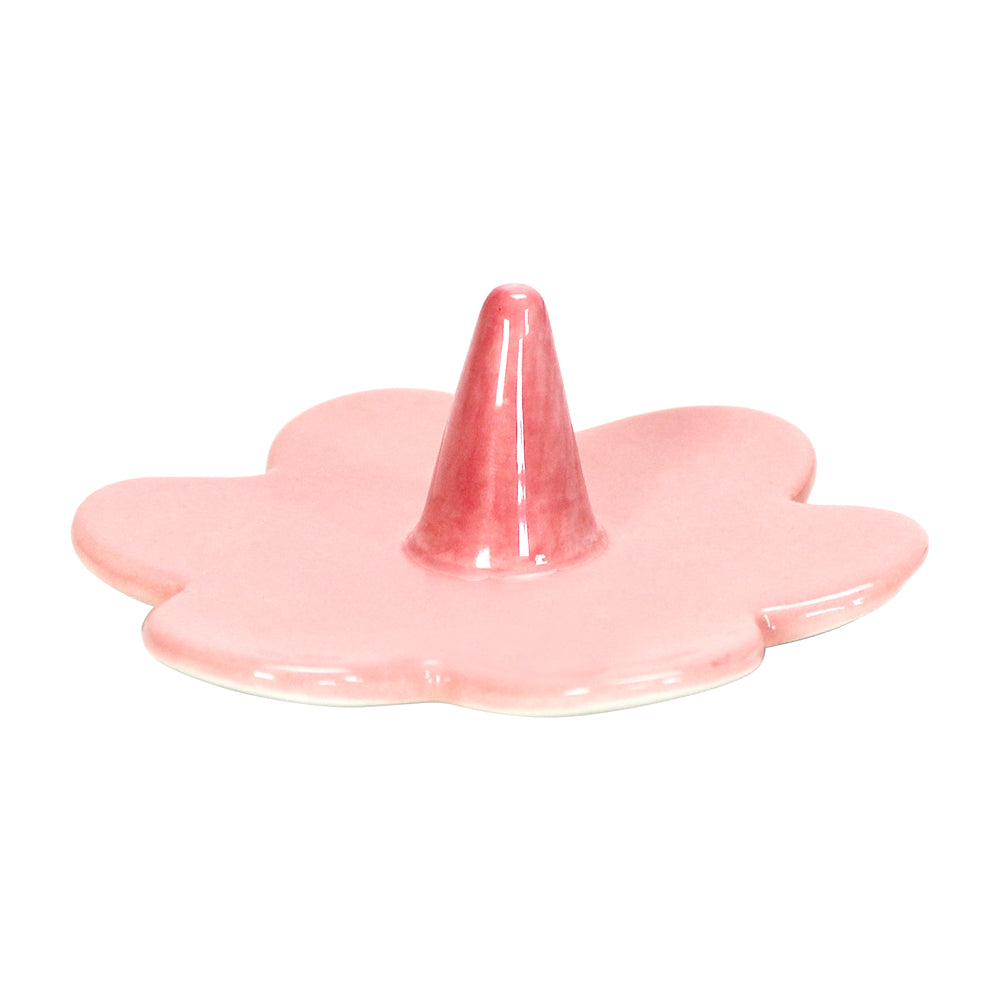Ceramic Flower Ring Holder - Various Colours