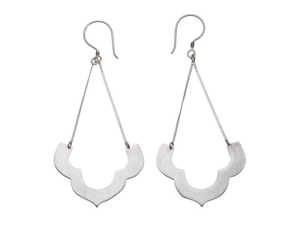 Moroccan Temple Earrings - Gold