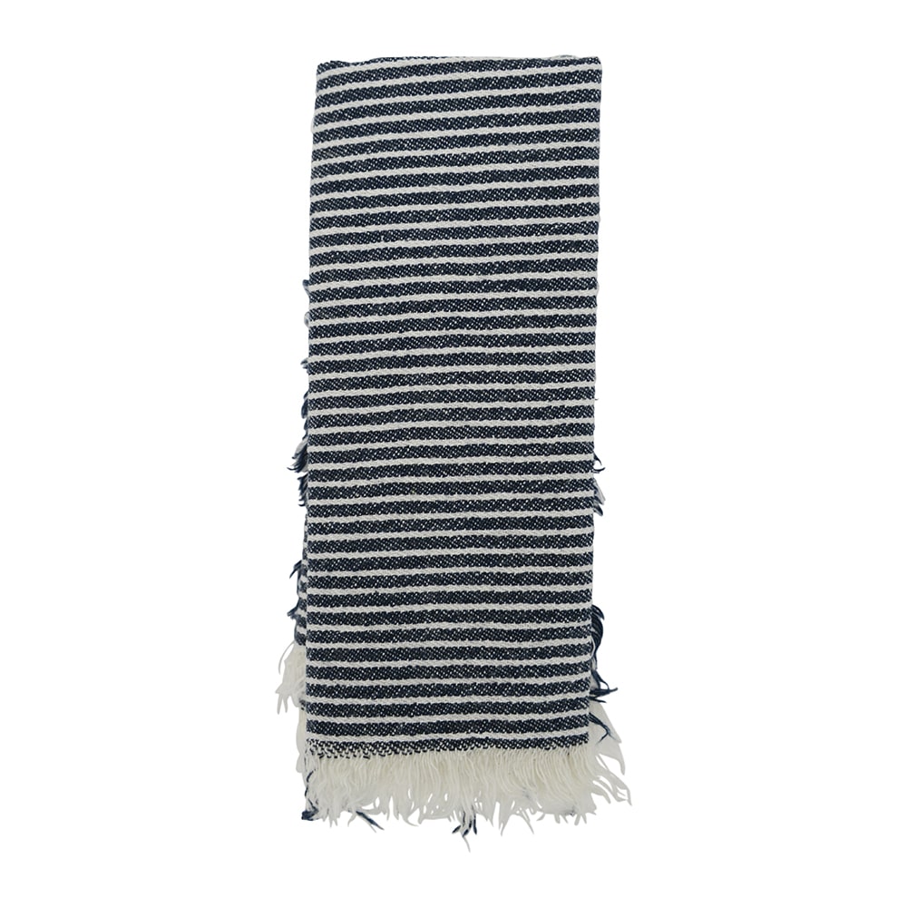 Classic Stripe Napkin Set- Navy