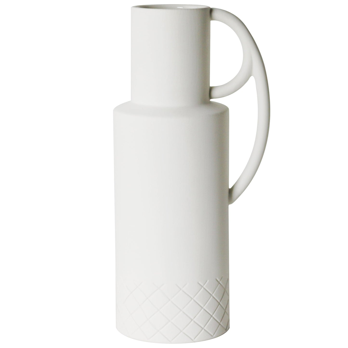 Double Handle Jug - Portrait Collection White