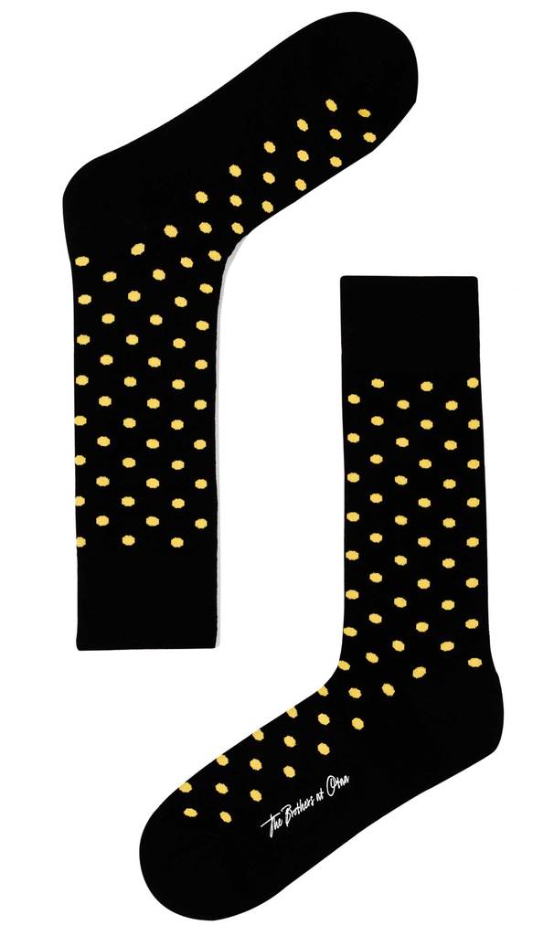 Bond Yellow Polka Dot Socks