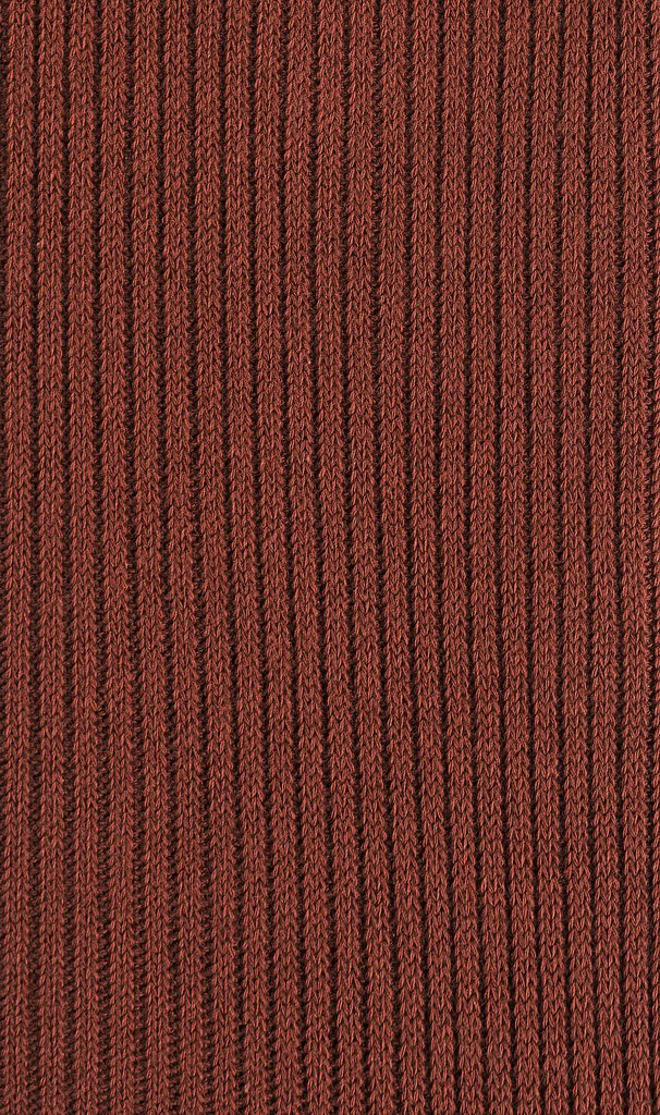 Burnt Golden Brown Ribbed Socks