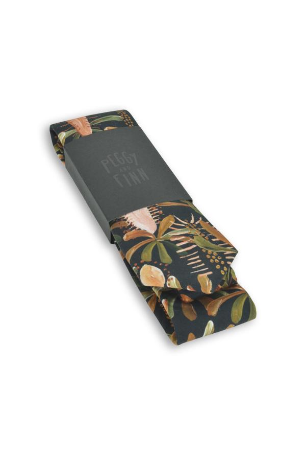 COTTON TIE - Grass Tree Black