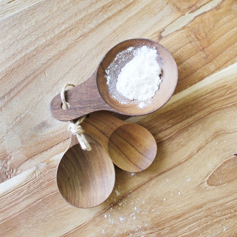 Afi Wooden Scoop - Set of 3