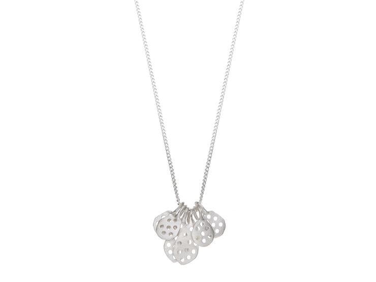 Honeycomb Necklace - Silver