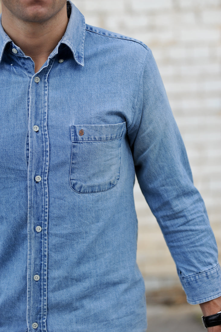 Vintage Denim Shirt -Sillarian