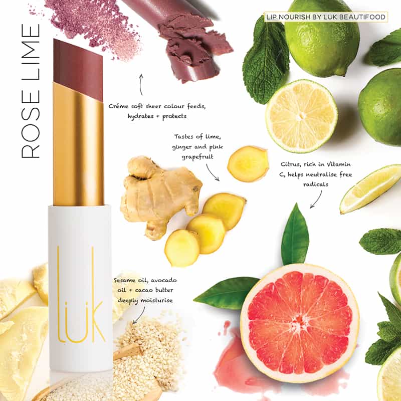 Lip Nourish Natural Lipstick - Rose Lime