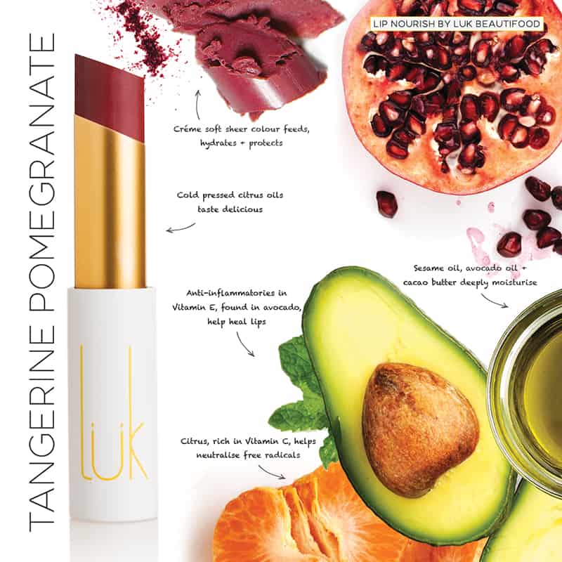 Lip Nourish Natural Lipstick - Tangerine Pomegranate
