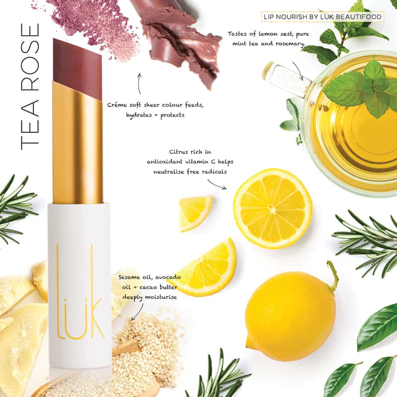 Lip Nourish Natural Lipstick - Tea Rose
