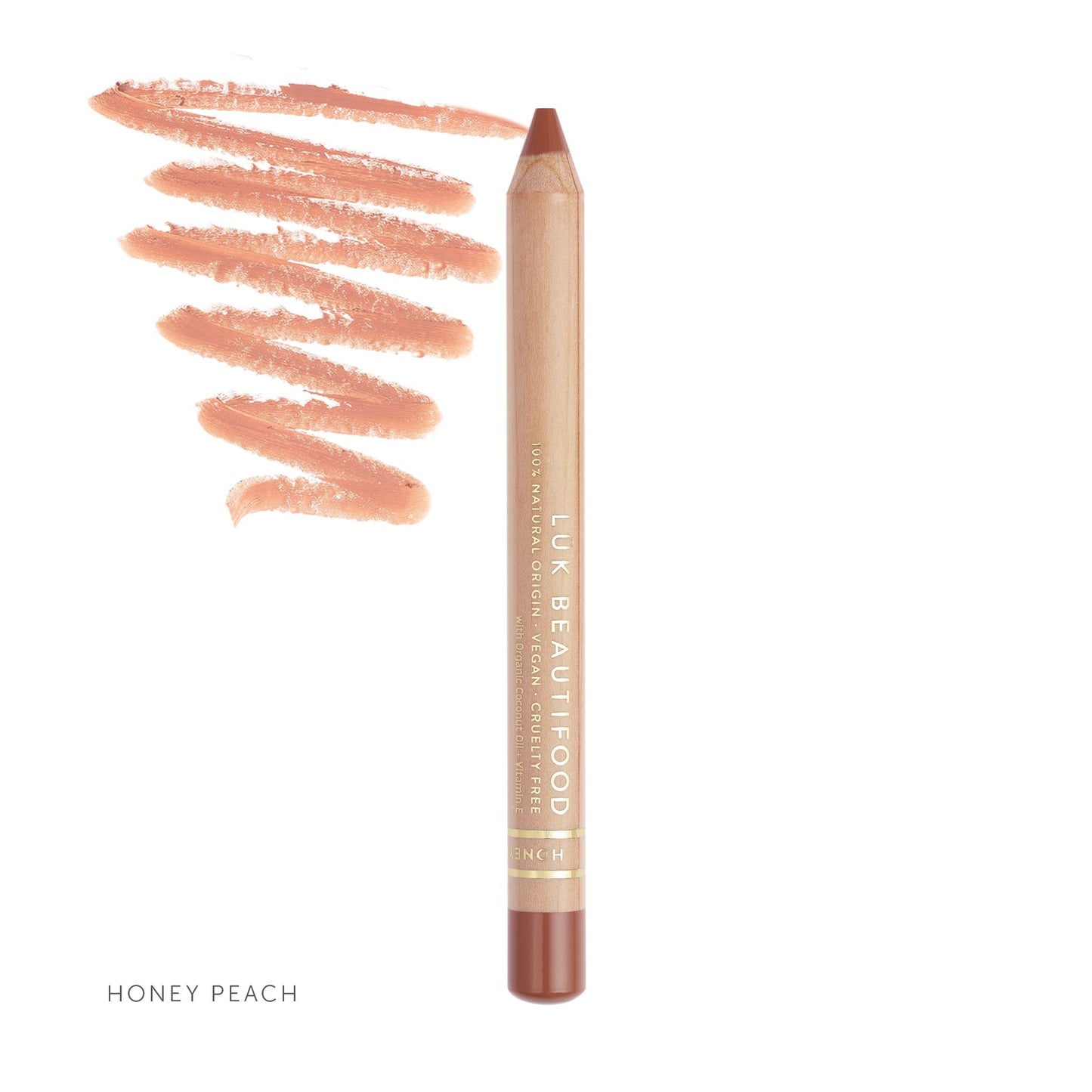 Natural Lipstick Crayon - Honey Peach