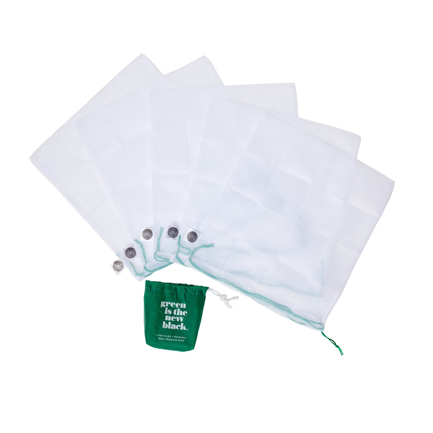 Recycled Mesh Produce Bags (Set of 5)