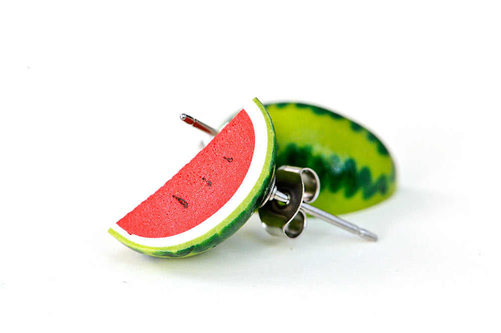 Watermelon Quater Stud Earrings