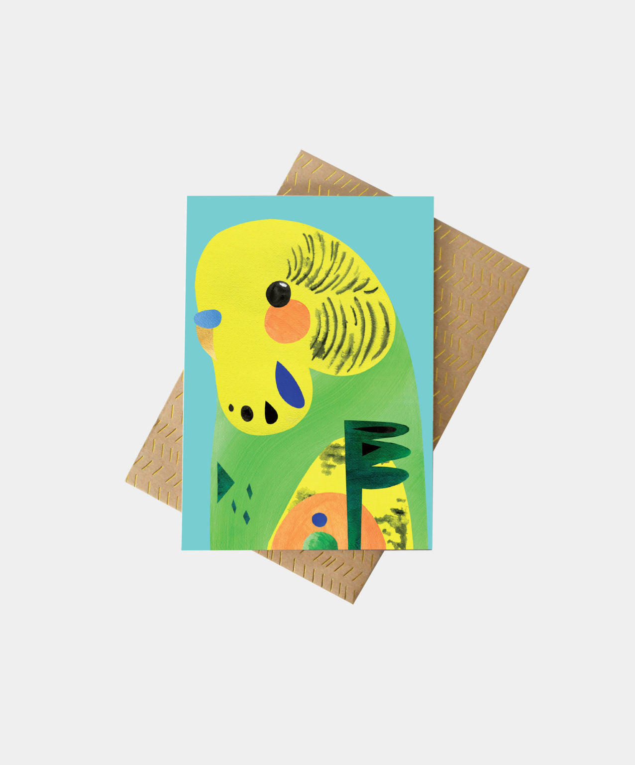 Budgie Greeting Card