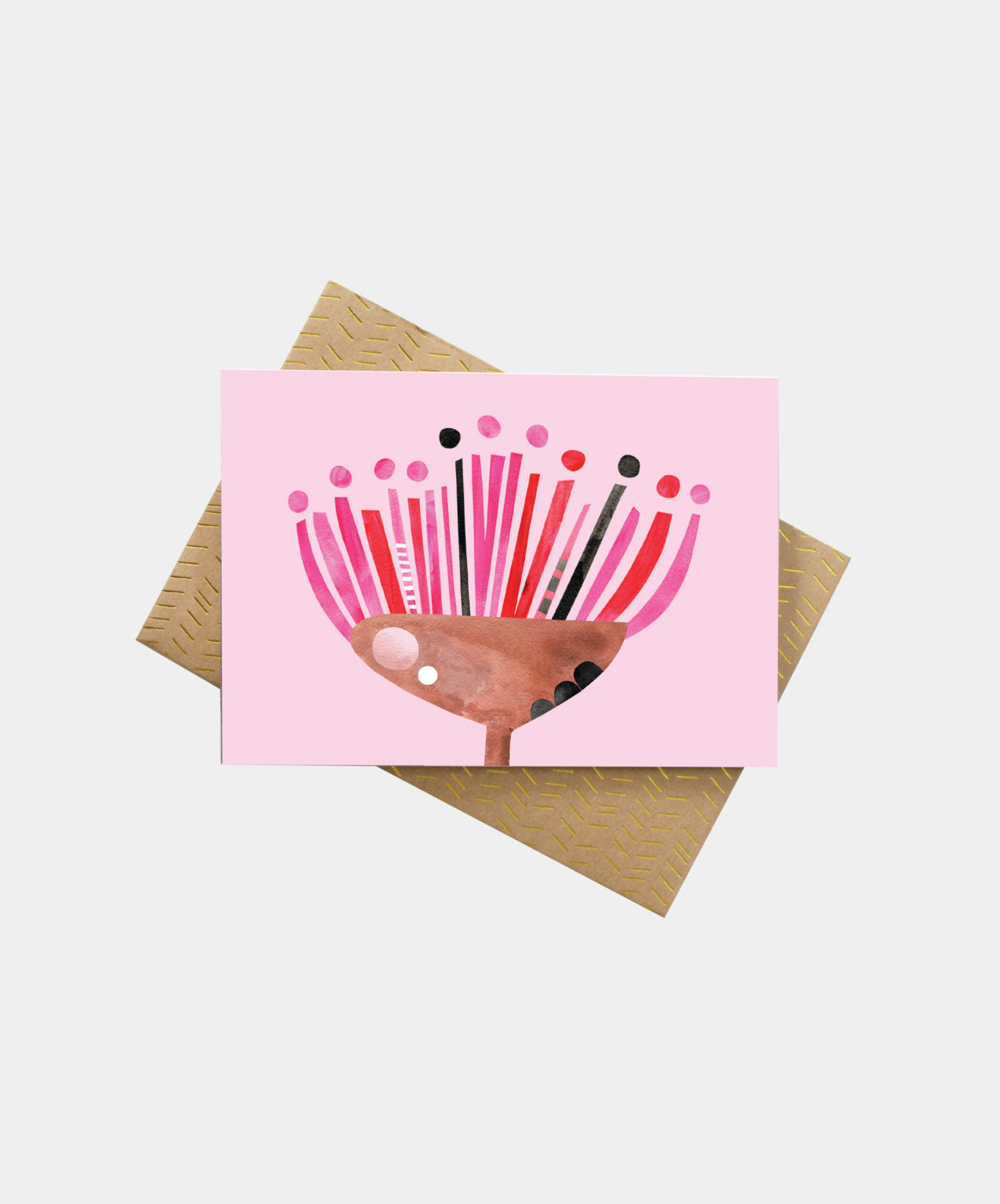 Gum Flower Greeting Card