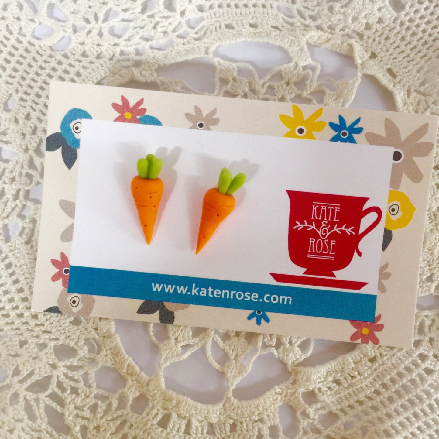 Carrot Stud Earrings