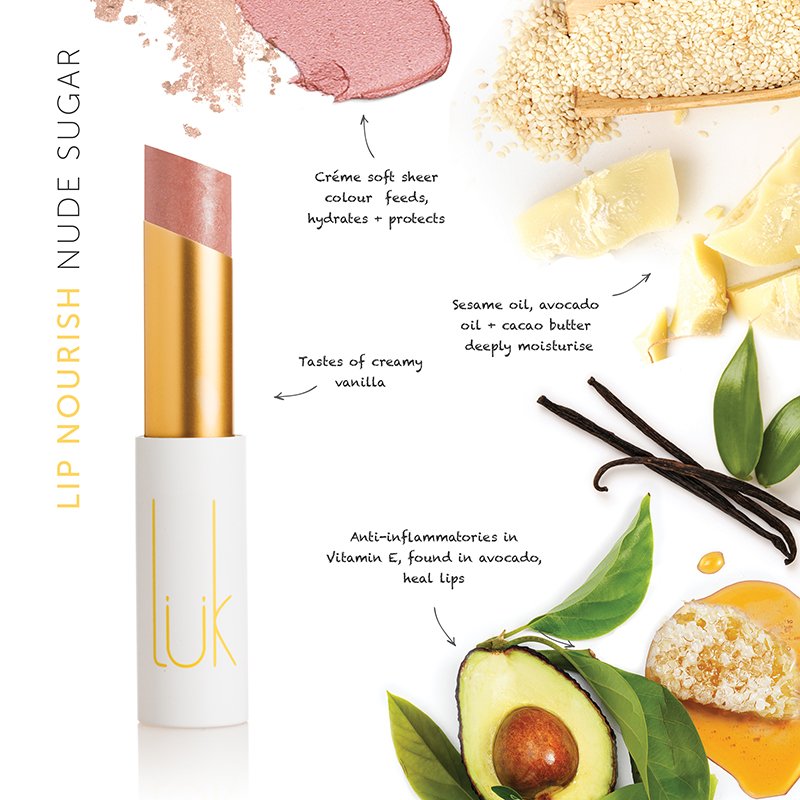 Lip Nourish Natural Lipstick - Nude Sugar
