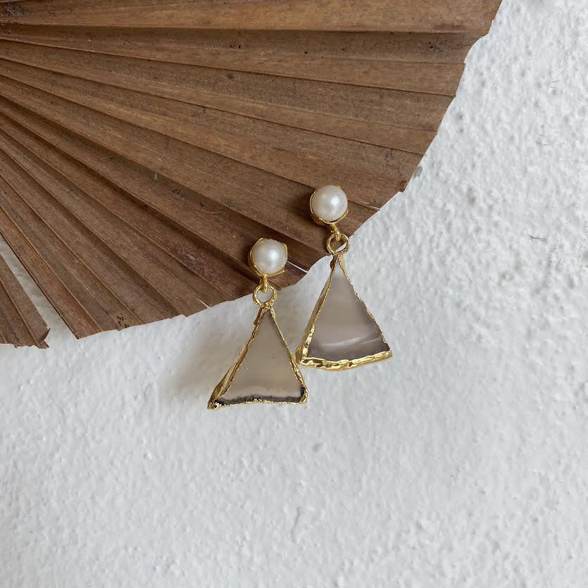 Turkish Double Stone Earrings