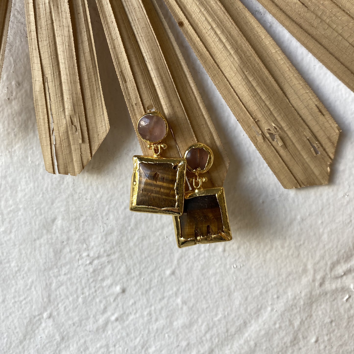 Turkish Double Stone Earrings