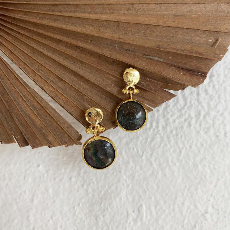Turkish Stone Earrings - Single Stone