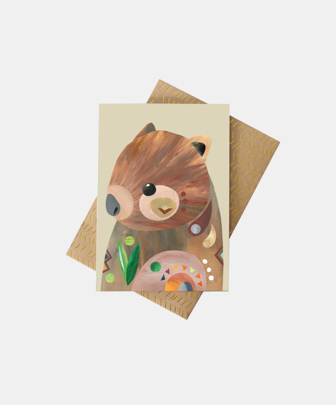 Wombat Greeting Card