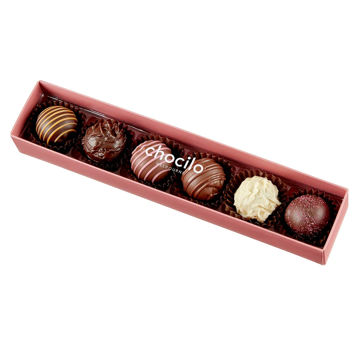 6 Pack Truffle Chocolate Assortment Gift Box - 75g