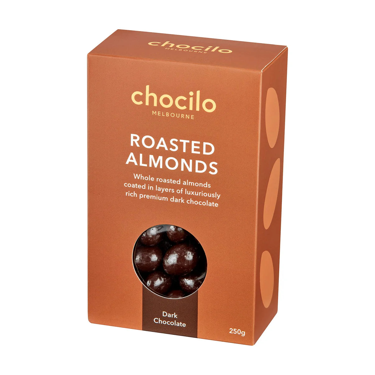 Roasted Almonds in Dark Chocolate Gift Box - 250g