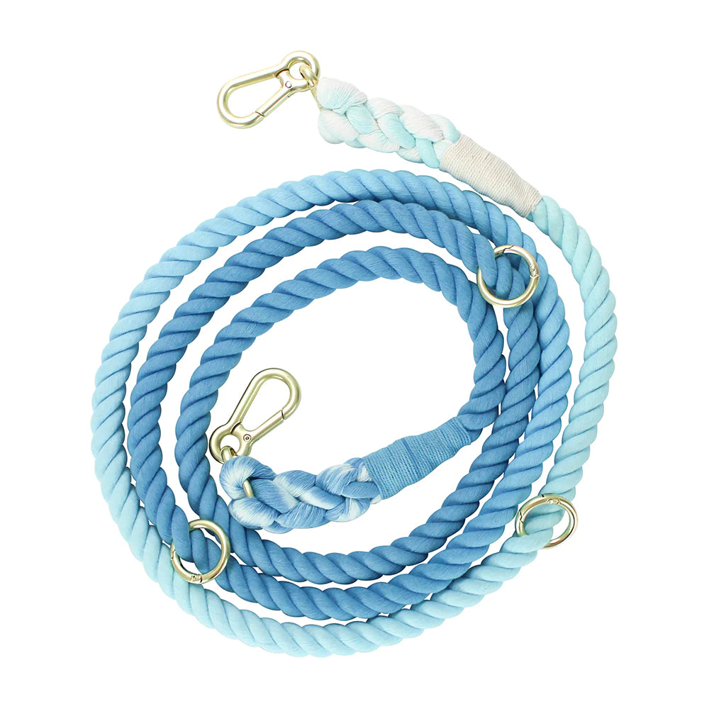 Hot Dog Rope Lead - Blue Skies