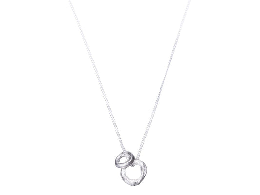 Donut Necklace - Silver