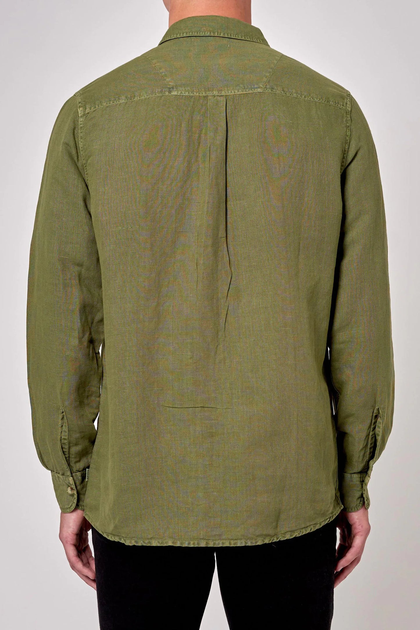 Men At Work LS Hemp Shirt - Olive