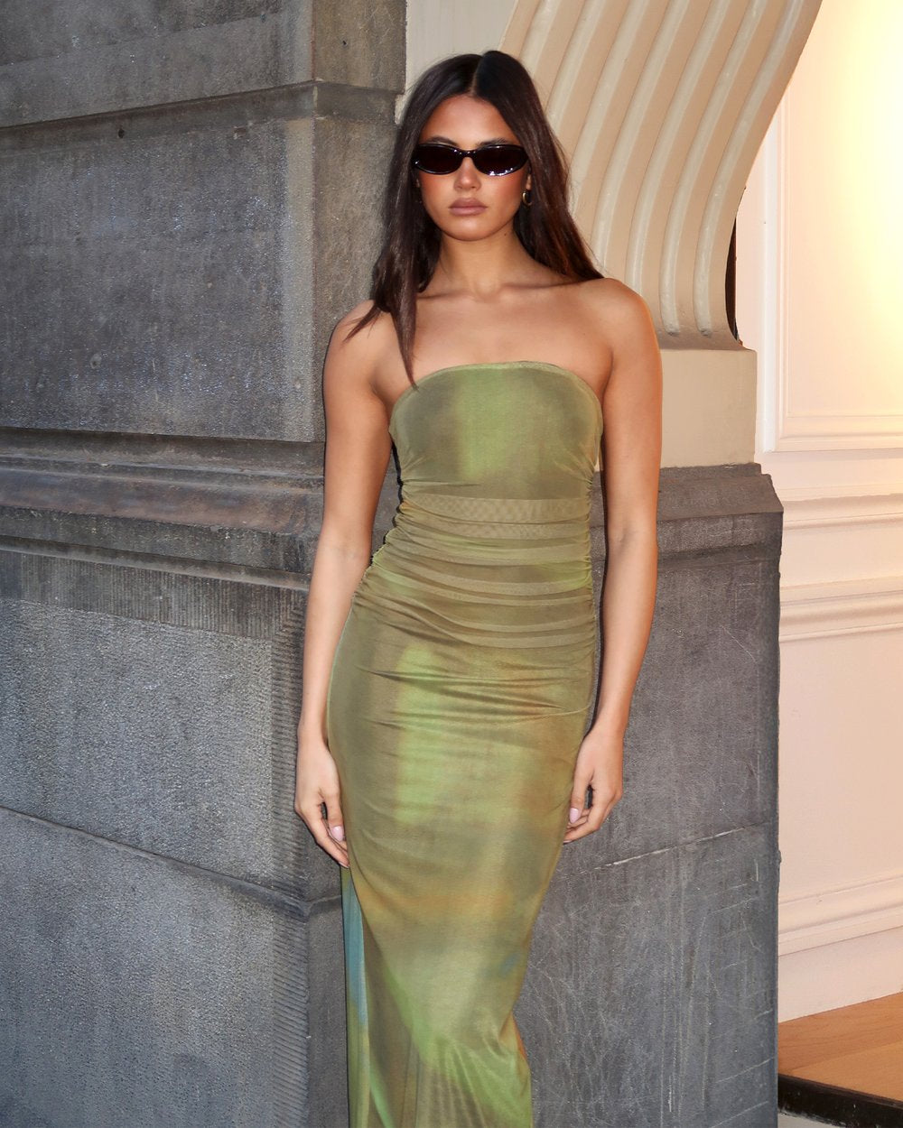 Caspain Maxi Dress - Forrest Mist