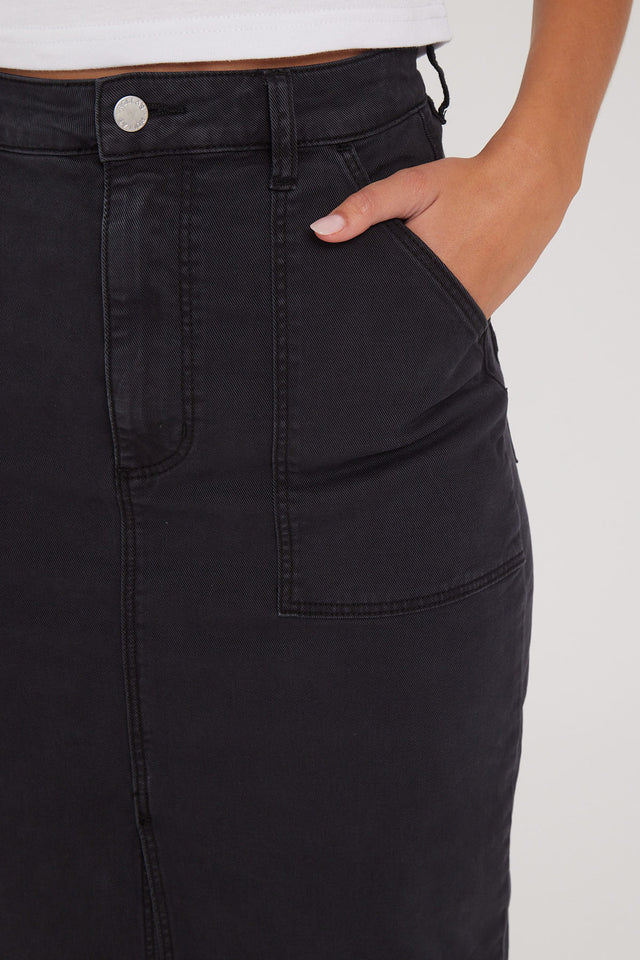 Trade Skirt - Washed Black