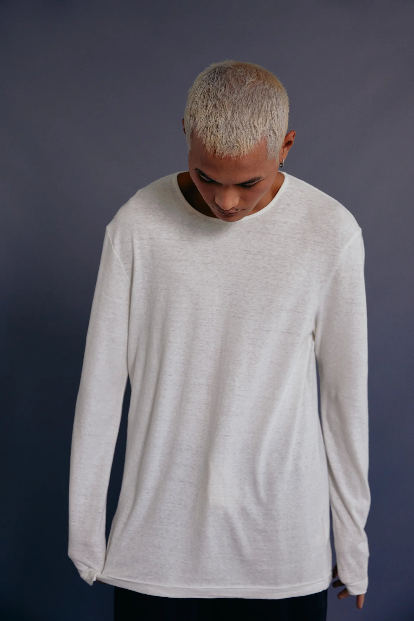 The Long Sleeve Tee - Coconut Milk