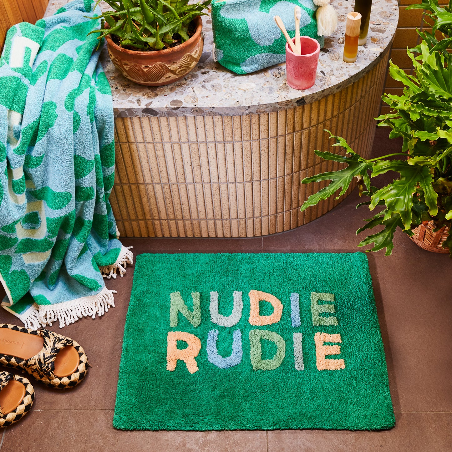 Nudie Rudie Bath Mat Mini - Perilla