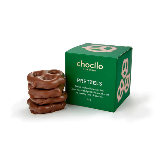 Pretzels in Milk Chocolate Gift Cube - 45g