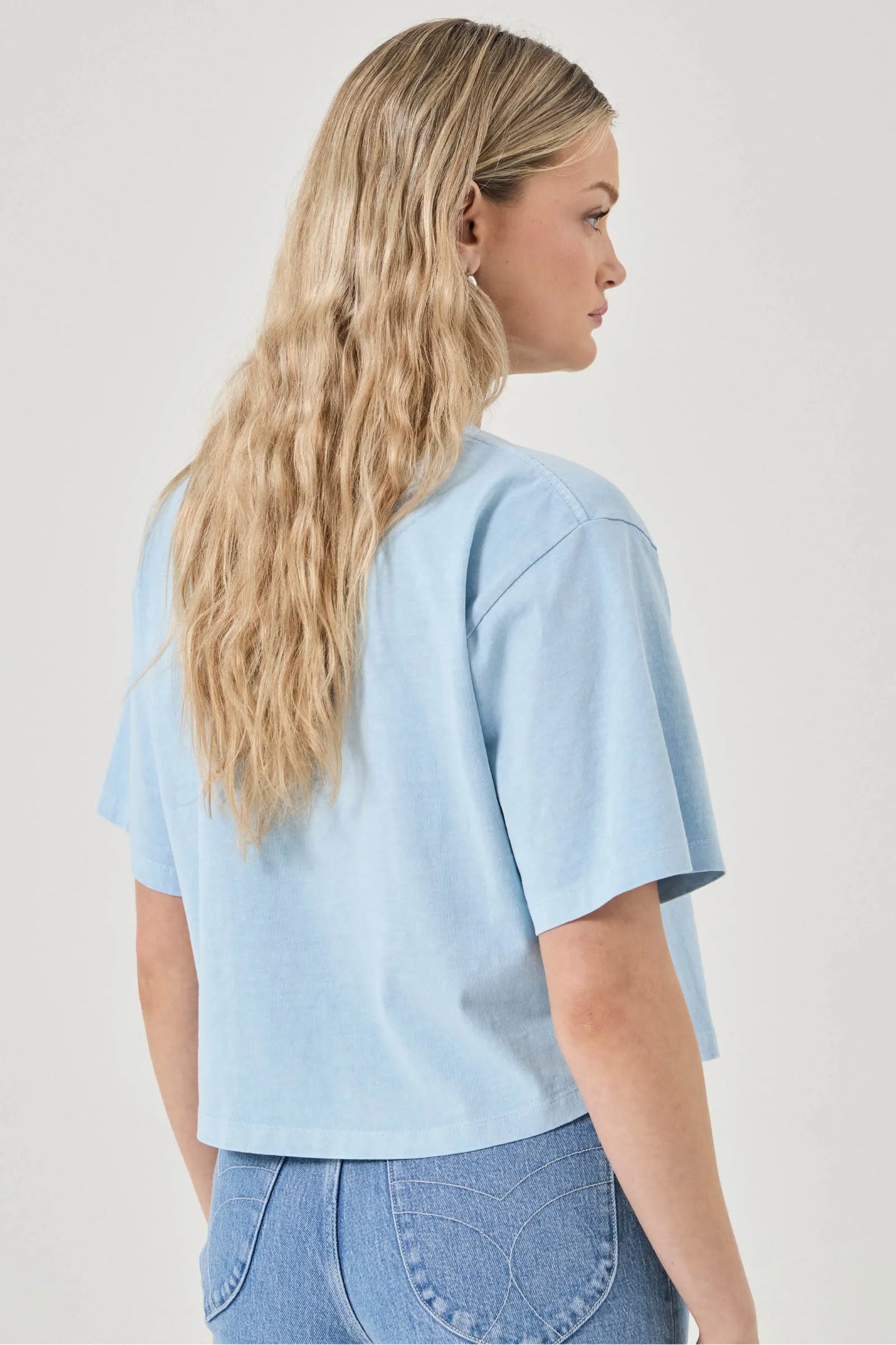 Resort Cropped Tee - Blue Heaven