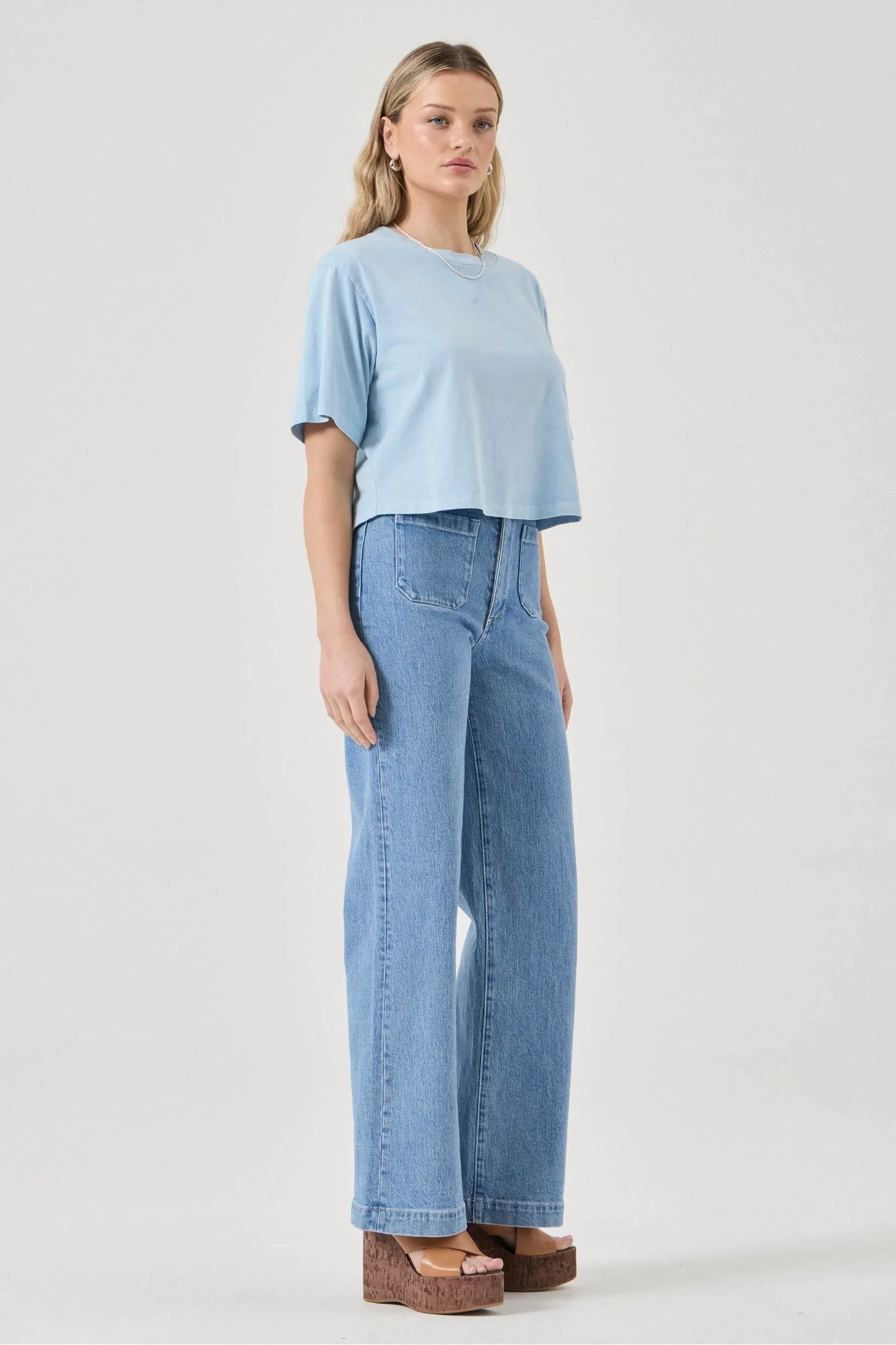 Resort Cropped Tee - Blue Heaven