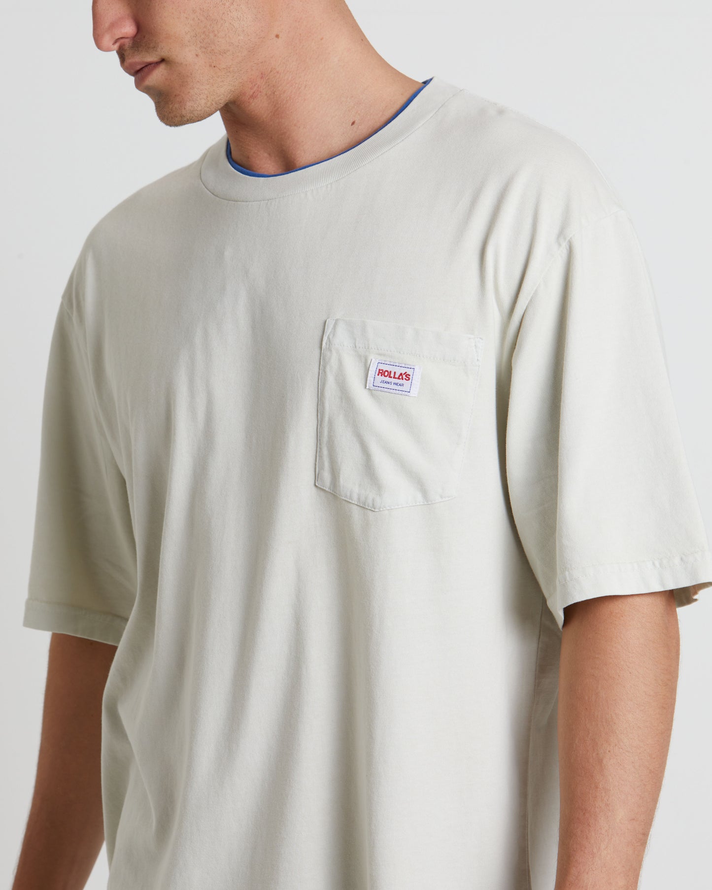 Double Rib Pocket Short Sleeve T-Shirt - Cool Grey