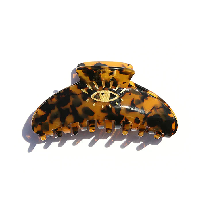 Hair Claw Clip Green Tortoise