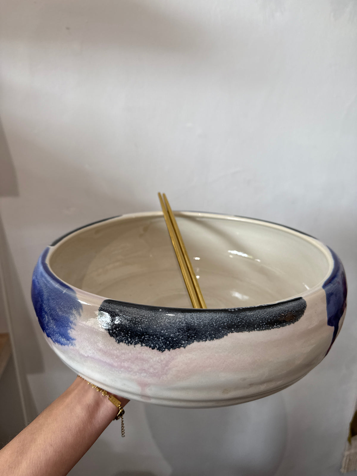 Large Salad Bowl - Blue Melt