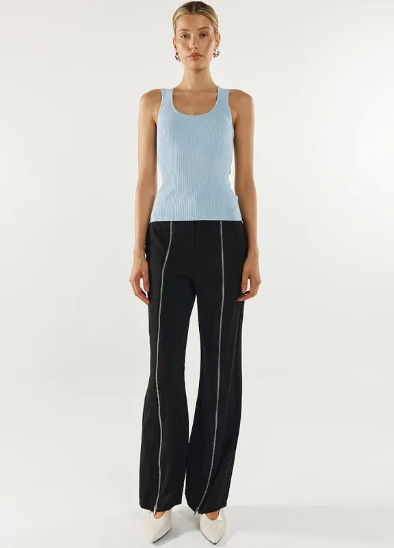 Jeanie Knit Top - Blue