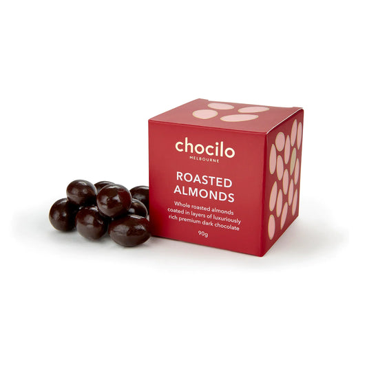 Roasted Almonds in Dark Chocolate Gift Cube - 90g