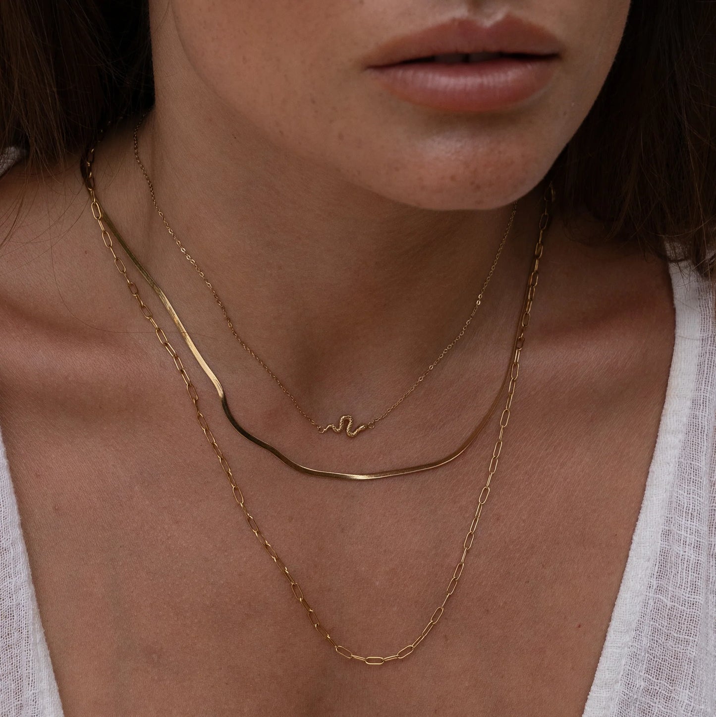 Serpent Gold Necklace