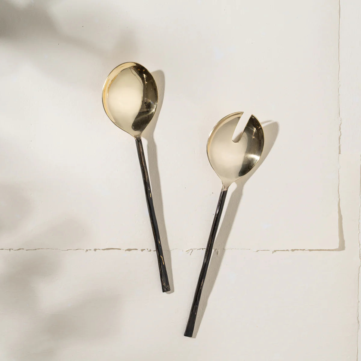 Ayu Brass Salad Servers