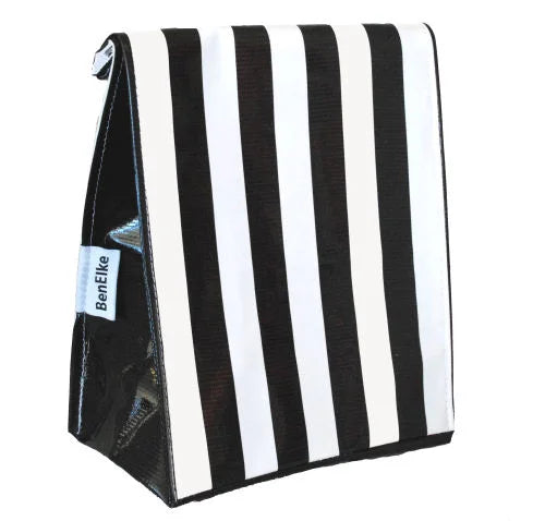 Lunch Bag - Black Stripes