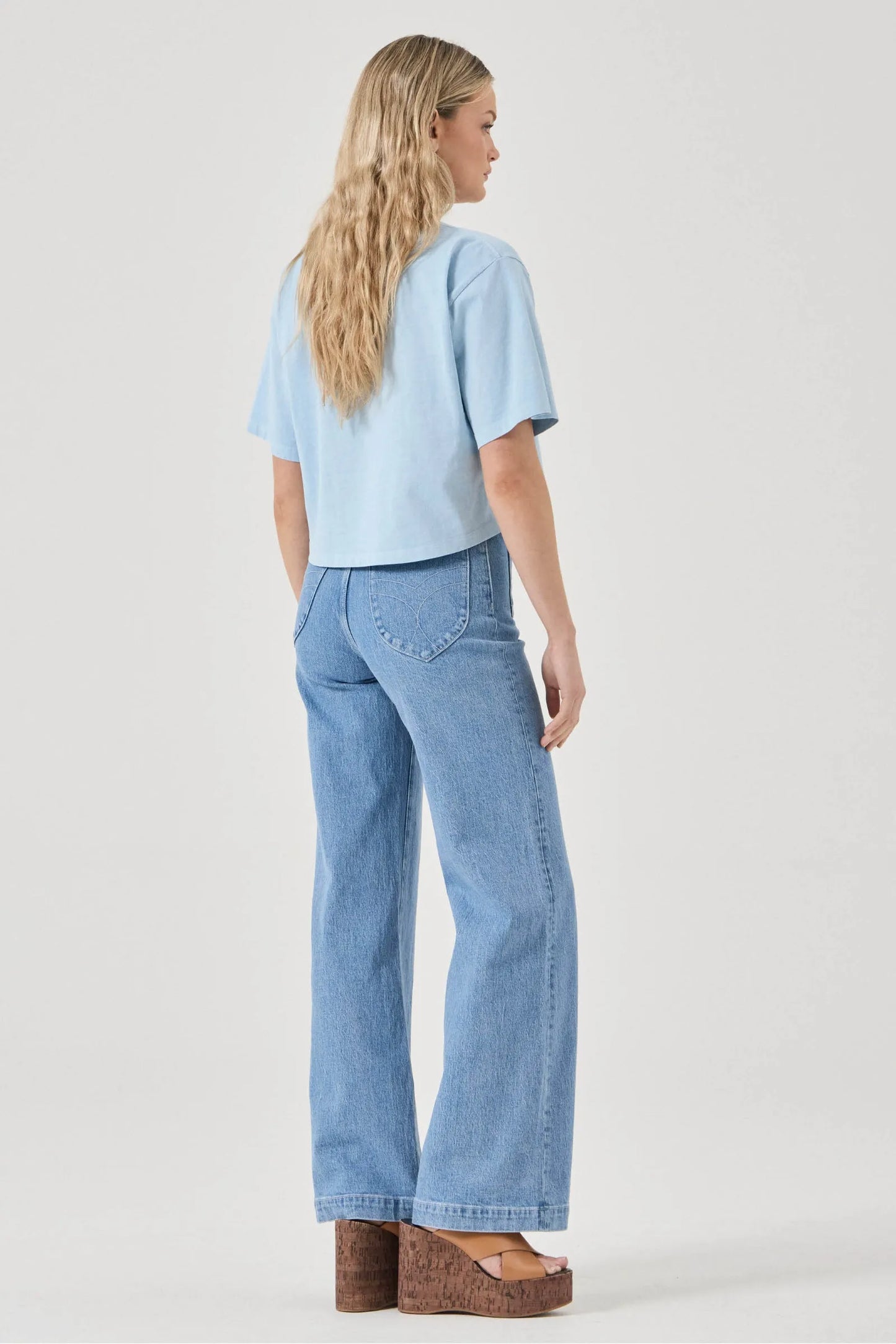 Resort Cropped Tee - Blue Heaven