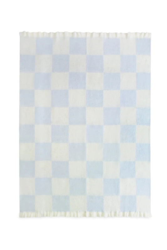 Checkmate Throw Blanket - Blue