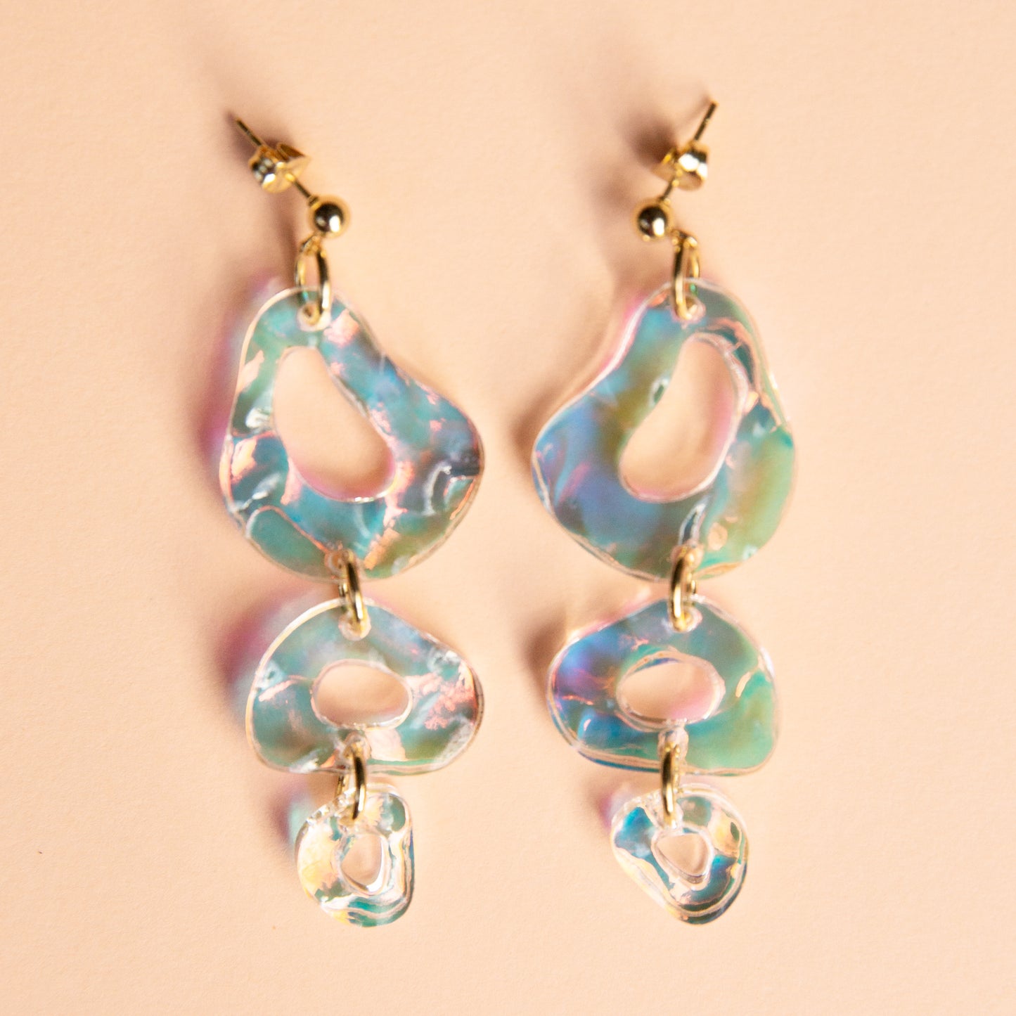 Bouba Earrings - Rainbow/Silver