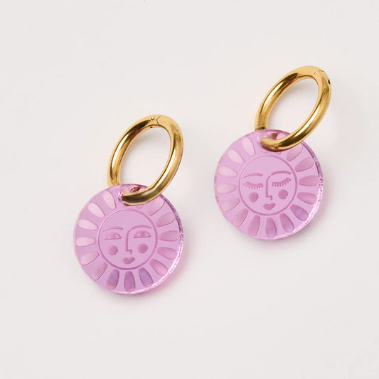 Blossom Bright + Shy Earrings - Violet